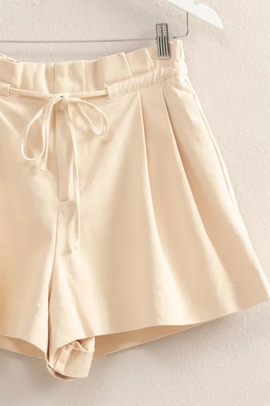 HYFVE High - Waisted Washed Twill Paperbag Shorts - Bela Fils BoutiqueBela Fils Boutique